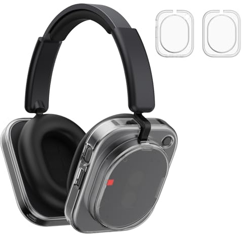 Shell Case Cover for Nothing Headphone (1) Headphone (Clear) | Clear TPU Protective Cover Compatible with Nothing Headphone (1),Ultra-Thin Drop-Proof Shockproof EarCup Case Cover
