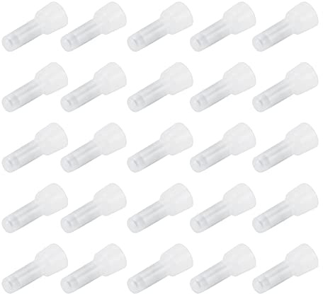 YWBL-WH Kit di Cappucci a Crimpare in Nylon per Terminale Chiuso da 1000 Pezzi per CE1 CE2 CE5, Connettori Trasparenti Ignifughi per Progetti Elettrici Industriali Marini Automobilistici (CE1)