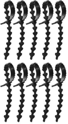 CLISPEED 10 correas ajustables de goma para árbol frutal, soporte de ramas de árboles frutales, accesorios de tracción y seguridad de jardín al aire libre