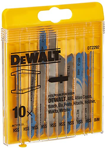 Dewalt DT2292-QZ DT2292-QZ-Conjunto 10 hojas Sierra de calar-Metal