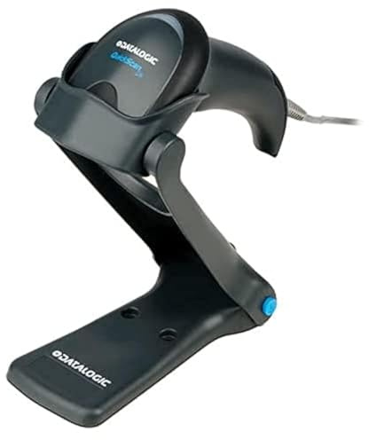 Datalogic QW2120-BKK1S QuickScan Lite Imager, Black, USB Interface w/USB Cable (90A052044) and Stand (STD-QW20-BK) QUICKSCAN LITE KIT, SCANNER, BLACK, USB CABLE AND STAND
