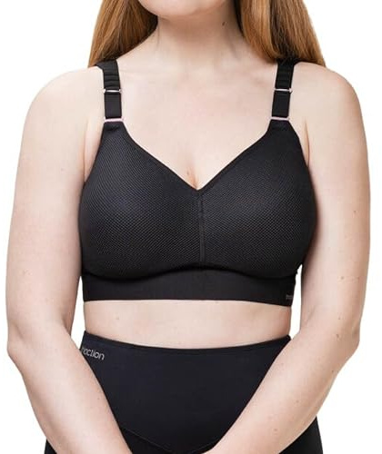 Triumph Mujer Triaction Hybrid Lite P Ex, Racerback Sports Bra, Black, 90A