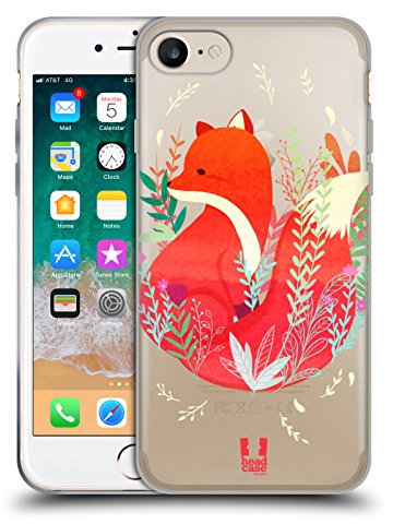 Head Case Designs Renard Animaux des Bois Coque en Gel [Protection de Qualité Militaire] Compatible avec Apple iPhone 7/8 / SE 2020 & 2022 Et Compatible avec MagSafe