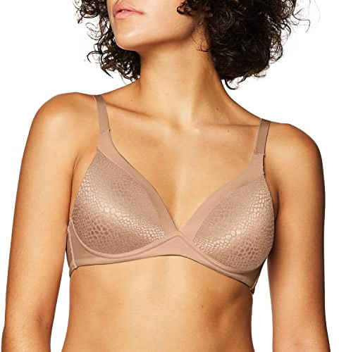 Warner's womens Blissful Benefits Back Smoothing Wirefree Lift T Shirt Bra, Toasted Almond, 38C US