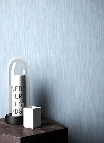 NEWROOM Papier peint Bleu Couleur Unie Intissé - Couleurs Unies Bleu Clair Structure