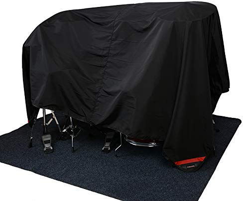 MoonEmbassy Schlagzeugset Staubschutz wasserabweisend Nylon-Abdeckung mit eingenähten gewichteten Ecken, 80 x 108 Zoll