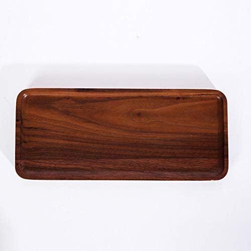 QMZDXH Plateau Rectangle,Assiette Fruits Bois Assiette en Bois Carrée à Pizza Et Fruit