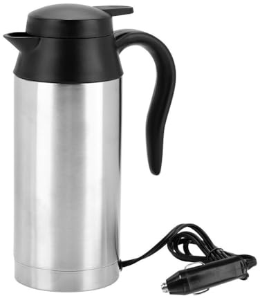 Reisewasserkocher- Samfox 24v Wasserkocher Tragbarer Wasserkocher 750ml 24V tragbare Auto Wasserkocher Wasserkocher Flasche für Kaffee, Tee