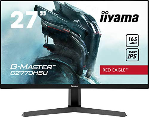 iiyama G-Master G2770HSU-B1 27 Inch Fast (FLC) IPS LCD, 165 Hz, 0.8 ms, FreeSync Premium, Full HD 1920 x 1080, 1 x HDMI, 1 x DisplayPort, 2 x USB, 2 x 2 W Speakers