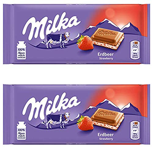 Milka Chocolate Yogur Fresa, 2 x 100 g