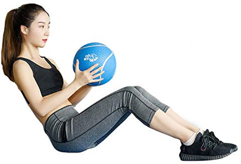 Medizinbälle Farbmedizinball, Gummi-elastischer Fitness-Ball Für Heim-Fitnessstudio, 1kg / 2kg / 3kg / 4kg / 5kg / 6kg / 7kg / 8kg / 9kg (Size : 8KG)