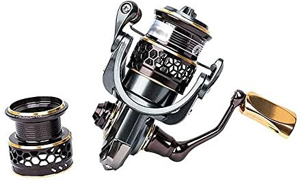 SMSOM Angelrolle - 5.2: 1 Hochgeschwindigkeitsspinnrolle, 9 + 1BB, leichte Ultra-reibungslose Spinnwalze für Süßwasser- und Salzwasserfischen (Size : 3000)