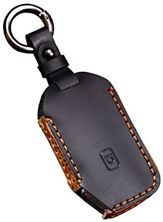ontto Schlüsselhülle Cover Passt für Kia K5 DLS Optima NIRO Cadenza K7 K8 Pro Ceed CD GT Telluride Soul 2019-2022 Schlüsselanhänger Leder Schutzhülle Schlüsselcover Schlüsselbox 5 Taste-Schwarz A