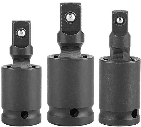 Ejoyous Impact Universal Joint Joint Kit, Cardan Joint Impact Joint Swivel Auto Repair Drive Chrome Moly Joint Socket Impact Swing Joint Socket Sets Ball Spring Type(3/8 Zoll)