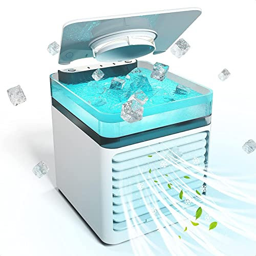 Enfriador De Aire USB, 3 Niveles De Potencia Ventilador con Agua Y Hielo - ProteccióN del Medio Ambiente Ventilador Colorair, Oficina En Casa Trabajo Al Aire Libre