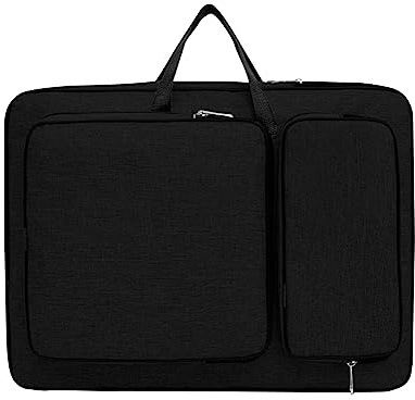 A3 - Bolsa de transporte para estudiantes, artistas, bolsa de dibujo, bandolera, gran capacidad, ideal para cursos de pintura, mochila de pintura portátil para bocetos, bolsa de almacenamiento