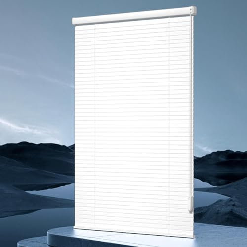 Jalousien Aluminium Weiß,25mm Lamellen Horizontal Jalousette,Jalousie Für Türen Fenster,Leicht Zu Montierende Vorhänge,Verdunkelungs-/Wärmedämmungs-/Sichtschutz Jalousetten,W×H-70×200cm(28*79in)