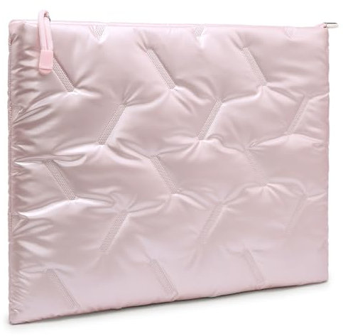 GAOCHY 13 Zoll Puffy Laptop-Hülle für MacBook Air 13 M4/M3/M2/M1, 13 Zoll iPad Air M3 2025, iPad Pro M4 2024, Envy x360 13, Vivobook 13, Latitude, 13,8-13,5 Zoll Surface Laptop 7-1, Eisiges Rosa