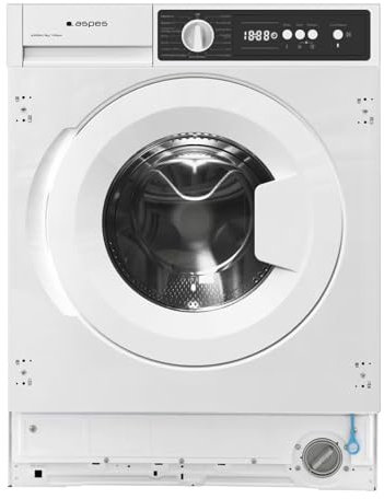 Aspes Lavadora 8Kg Carga Frontal Blanco ALI8200A. 2100W, 1200rpm, 15 Programas, Función Stop&Go, Clase de Eficiencia Energética A