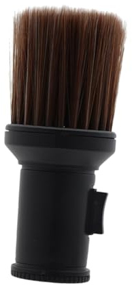 Happyyami Brosse à cheveux doux Cou Brosse de nettoyage coiffeur pinceau de détail de barbier barbe masculine plumeau barbier blaireau Laine de nylon Black