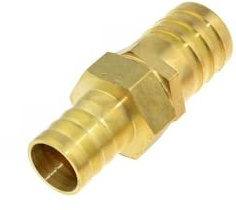 1 pieza de conector de latón de 25 mm de espiga de manguera a conector de acoplador de gas de manguera de 25 mm y 32 mm de diámetro exterior, reductor de espiga de racor, adaptador de tubo de aire de
