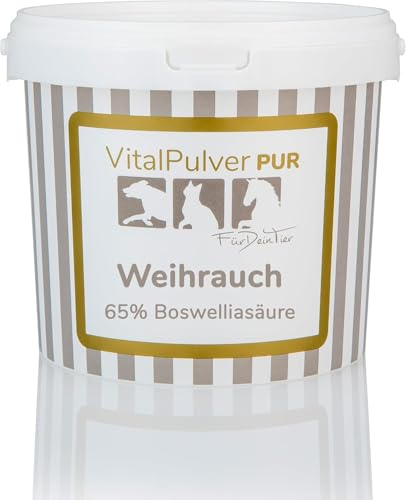 Für Dein Tier VitalPulver Pur | Weihrauch (Boswellia) (1 x 300 g) | Ergänzung der Fütterung für Hunde, Katzen & Pferde | Reich an Boswelliasäuren | Natürliche Unterstützung für Gelenke & Beweglichkeit