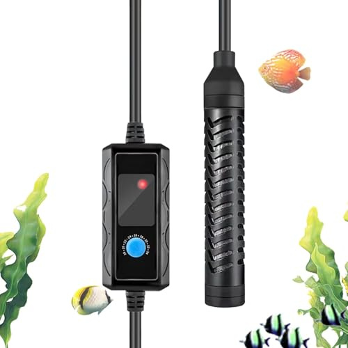Genérico Calefacción para Acuario, termostato de 100 W, termostato de Agua Dulce con ventosas, Adecuado para Peces Betta Tortugas Reptiles Acuarios de Agua Dulce y Agua