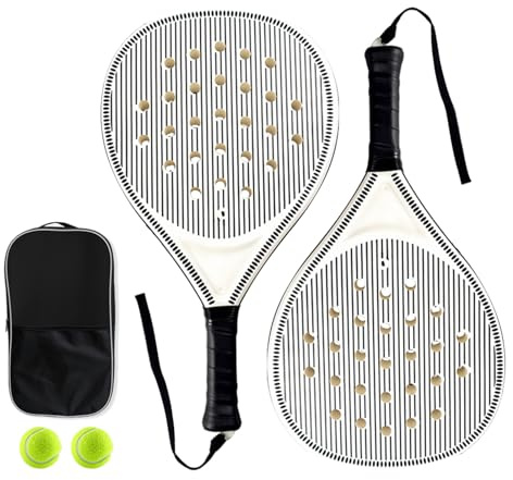 Tennisschläger – 26 X 46,5 X 3,9 cm -Paddelspiel-Set, Leichter Airflow-Loch-Schläger | Langlebige Sportausrüstung Für Anfänger, Junioren, Kinder, Damen, Herren, Mädchen, Outdoor-Reisen