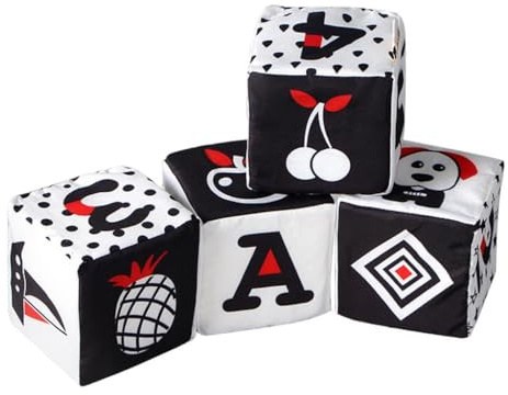 kesurpae Kit educativo per la prima infanzia con giocattoli dadi e blocchi da costruzione per bambini, dadi per l'intelligenza dei bambini e giocattoli silenziosi per , leggeri, morbidi, compatti e