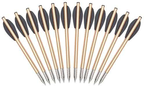 KURUGEILI Mini-Armbrustbolzen – 16 cm Präzisionspfeile für 50–80 lbs Pistolenarmbrüste, ideal für das Zielschießen und die Jagd auf kleines Wild, perfekt für Bogensportbegeisterte und Anfänger