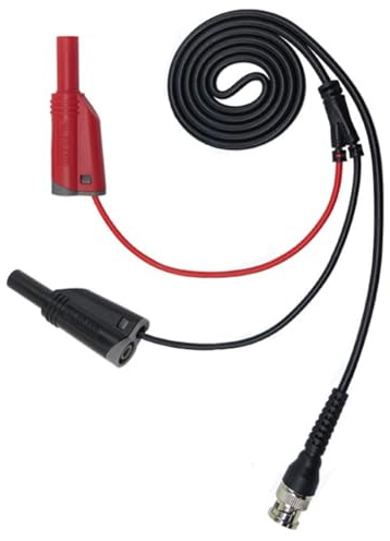 MuchLuckystar BNC to Banana Probe Cable, P1010 Q9 to Dual 4mm Stackable Electroplated 120CM Lead, Cable for Oscilloscopes, Cable Line