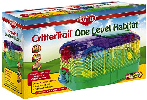 Kaytee CritterTrail One Level Habitat for Pet Gerbils, Hamsters or Mice