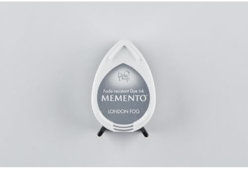 Tsukineko Memento Dew Drop Dye inkpad-London Fog, Grau