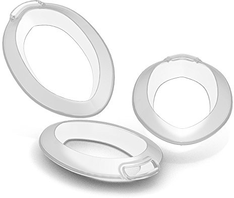 ORNAMIN Tremor-Aufsatz (M710) für Esslöffel I 3-er Set | Diskrete Hilfe bei zitternden Händen | Spezial-Esshilfe für Parkinson | Flexibel & Transparent | Barrierefrei | Kliniken & Pflegeheime geeignet