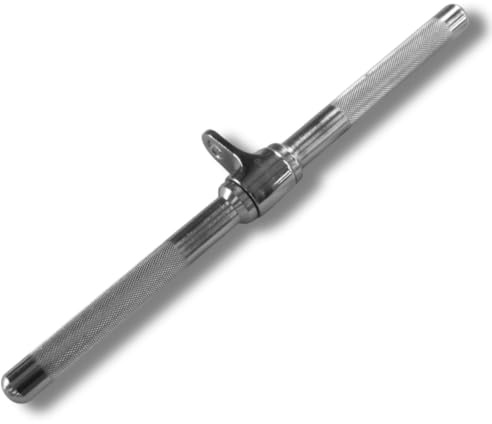 Lisaro® Trizepsstange/Bizepsstange Profi – Diamanträndel-Stange für Kabelzug, Universalgriff für Trizeps- und Bizeps-Drücken – Zubehör für Fitnessstudio & Home-Gym