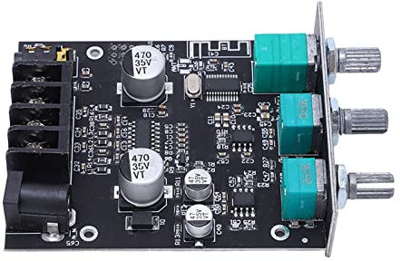 Scheda Amplificatore di Potenza Bluetooth Stereo 2.0, Modulo Amplificatore HIFI Digitale 50W + 50W con Controllo Alti e Bassi