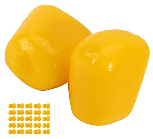 Künstliche Mais Köder für Angeln, 50 Stück Gefälschte Mais Fischköder Kunstmais Plastic Artificial Kunstköder Karpfen Zubehör, für Süßwasserfischen Graskarpfen Silberkarpfen DIY