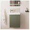 Meuble Lave-Mains Lisa Vert + Robinet chromé