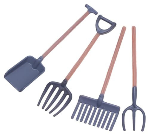 VILLCASE 4 Pièces Mini Outils De Jouet De Scène De Ferme Accessoires De Jardin Pour Maison De Poupée Outil De Jardin Pour Maison De Poupée Mini Décor Paysage Plastique Provisions Miniature