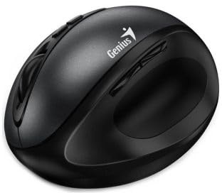 GENIUS Mouse ERGO 8300S - Ratón silencioso ergonómico vertical inalámbrico, color negro