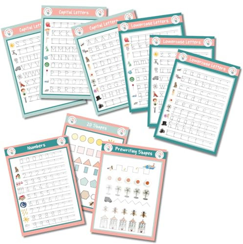 Letter, Number and Shape Formation Wipeable Learning Mats | Learn to Write Boards | Reusable Letter, Number and Shape Tracing Boards