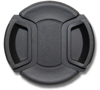 vhbw Bouchon d'objectif 77 mm Compatible avec Nikon 24-120 mm 3.5-5.6 AF D If Appareil Photo - Plastique Noir, poignée Interne