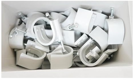 Scame - Attaches pontet à clouer Ø 26mm (boite de 100) cavalier gris pour fixation de gaines, tubes et cables FASTY