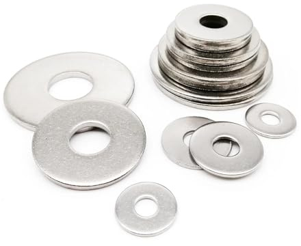 Arandela plana extragrande, ancha y gruesa de acero inoxidable GB96 DIN9021 304(10pcs M8)