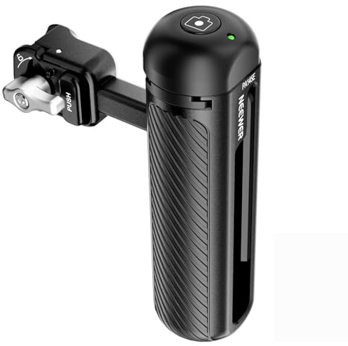 NEEWER Seitengriff, Bluetooth Schnellverschluss Side Handle Grip mit gekapptem Anti Rutsch Cold Shoe, kompatibel mit iPhone 16 Pro/16 Pro Max Xiaomi 15 Ultra Galaxy S25 Ultra Phone Cage, PA145E