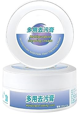 RASTKY Multi-purpose White Shoe Cleaner Stain Removal Cream Water-free Shoe Polish with Sponge for Shoes, Bags, Jackets