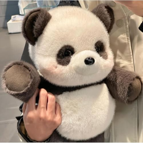 Laufendes Kuscheltier, 45CM Süßes Running Panda Plüschtier, Interaktives Pandas Plüschtiere Puppen Kissen mit Beweglichen Beinen, Stressabbau Lauf Panda Stofftier Geschenk für Kinder Erwachsene