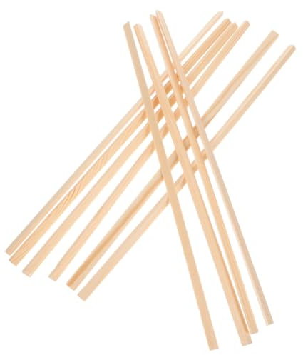 Moulures de Finition pour Moustiquaires en Bois 12 Pcs 6mm | Tasseau Bois Mural, Baguette pour Fenêtre, Décoratif pour Compositions Photo et Bricolage