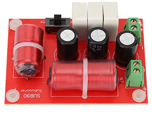 Naroote Diviseur de Fréquence de Basse Réglable, Filtre croisé de Haut-Parleur à 3 Voies pour Systèmes Sonores Haute Performance 120W