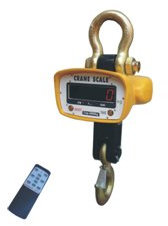 G&G 3000kg/20g Industriewaage Hängewaage Lastenwaage mit IR-Fernbedienung, LED-Anzeige, Tara-Funktion, 7Ah-Akku, Gelb